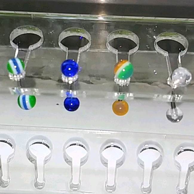 Uv  Marble Eyebrow Rings